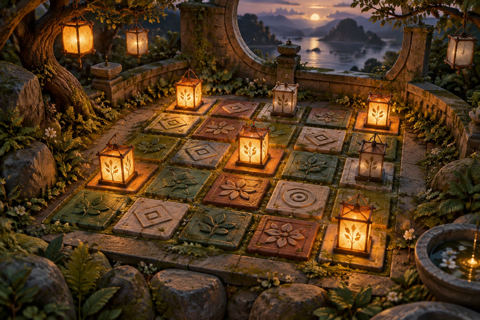 Original artwork for Lantern Lattice